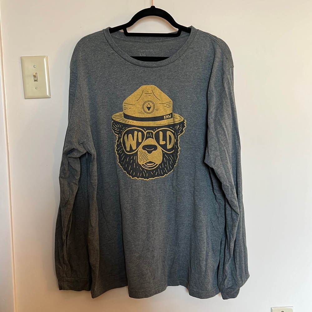 Keep Nature Wild Ranger Bear long sleeve tee